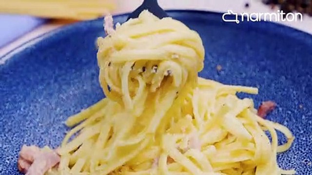 Dégustez ces bonnes pâtes carbonara à la française, quel délice !