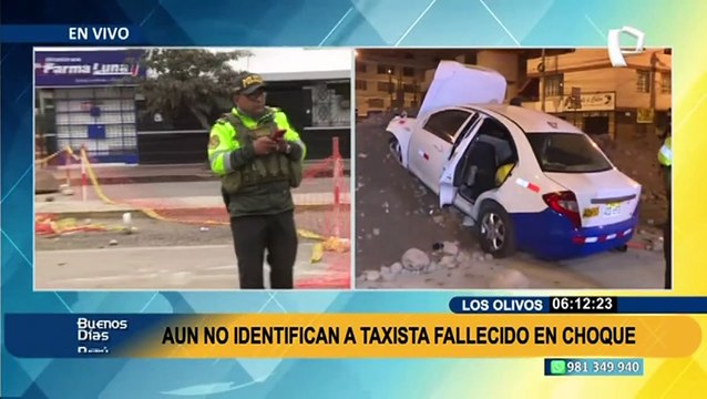Los Olivos: muere taxista tras chocar a toda velocidad contra montículo de tierra