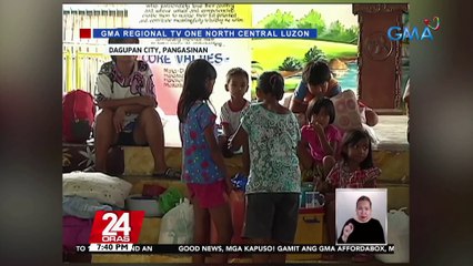 Ilang bahagi ng Dagupan City, binaha dahil sa malakas na ulan na sinabayan pa ng high tide | 24 Oras