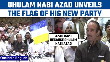 Ghulam Nabi Azad forms Democratic Azad Party in J&K, explains meaning of flag | Oneindia News*News