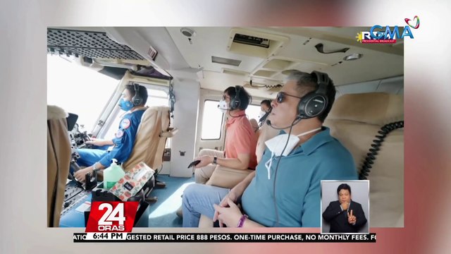 Pres. Bongbong Marcos, nag-aerial inspection sa ilang lugar na hinagupit ng Super Typhoon Karding; pinuri ang mabilis na preemptive evacuation | 24 Oras