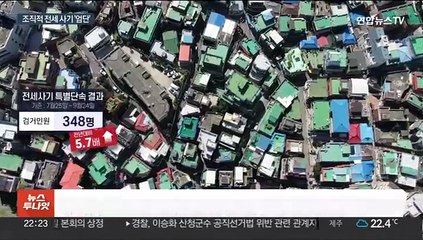 전세사기 두 달간 348명 검거…"조직적 사기 엄단"
