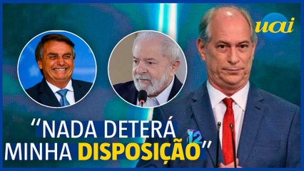 Ciro reafirma candidatura e ataca Bolsonaro e Lula