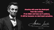 Quotes from ABRAHAM LINCOLN