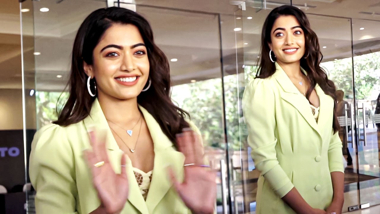 रश्मिका मंदाना जुहू में अपनी फिल्म 'गुडबाय' का प्रमोशन करती आईं नजर❤