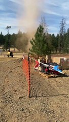 Dust Devil Whips Through Oregon Worksite