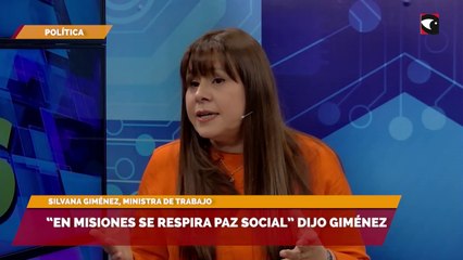 “En Misiones se respira paz social” dijo Giménez