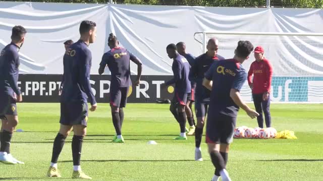 Portugal - Cristiano Ronaldo à l'entraînement avant le choc face à l'Espagne