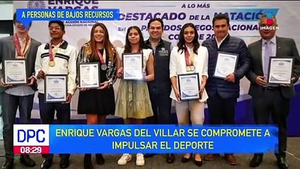 Enrique Vargas se compromete a impulsar el deporte