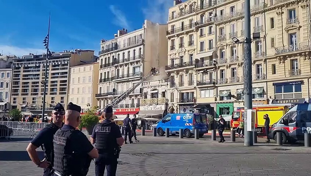 Marseille. Un incendie en cours dans un restaurant du Vieux-Port