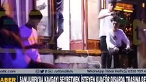 Suriyelilerin kavgasını izlemek isteyen berber, müşteriyi sokakta tıraş etti