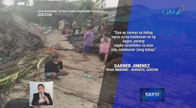 Quezon, unang inasinta ng bagyong Karding na nag-iwan ng isang patay at kabi-kabilang pinsala | Saksi