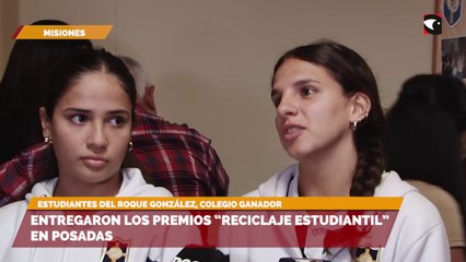 entregaron los premios “reciclaje estudiantil” en posadas