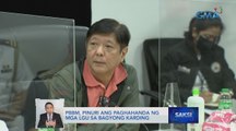 Pangulong Bongbong Marcos, nagsagawa ng aerial inspection sa mga lugar na napinsala ng bagyong Karding | Saksi