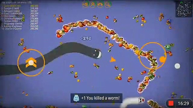 wormate io game play/worms zone game/ gaming video/ruhi Crafts and DIY #wormate #gameplay