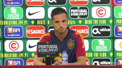 Rueda de prensa de Pablo Sarabia, Nations League