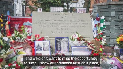 Germany U21s wanted to pay respect at Hillsborough memorial