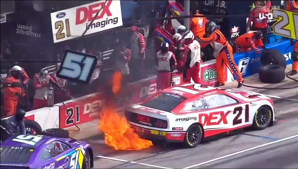 Nascar Cup Series 2022 Texas 2 Race Burton  Big Fire Pit Stop