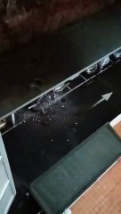 Se desprende un muro y cae sobre un garaje comunitario en Radazul tras las lluvias de Hermine