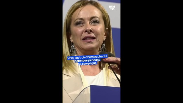 Italie: les thèmes phares de la campagne de Giorgia Meloni