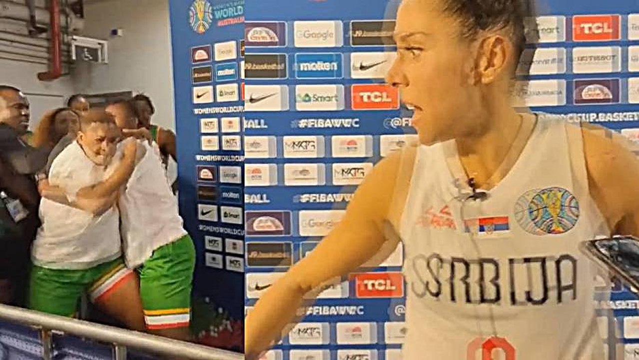 Malili kadın basketbolcular yumruk yumruğa kavga etti