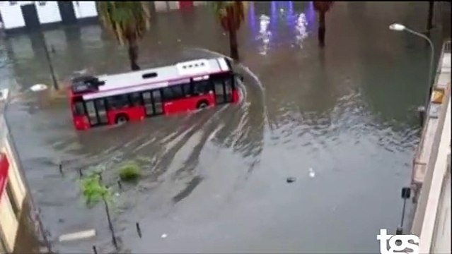 Trapani allagata per la pioggia