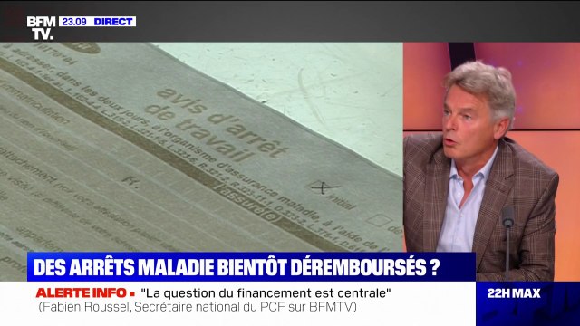 Arrêts maladie en téléconsultation: pour Fabien Roussel, il faut lutter contre les abus, mais le fond du problème c'est le manque de médecins