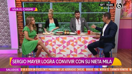 Sergio Mayer logra convivir con su nieta Mila