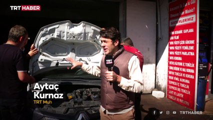 Park halindeki araçların kaputlarını çaldılar