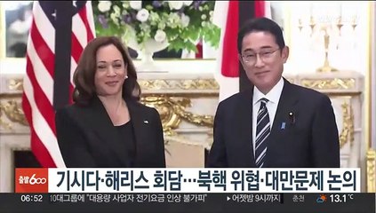 기시다·해리스 회담…북핵 위협·대만문제 논의