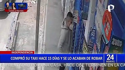 Independencia: asaltan a taxista y se llevan vehículo que compró hace 15 días