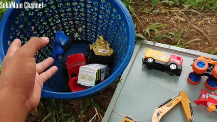 Mencari Harta Karun Mainan Truk Monster, Truk Gandeng, Kereta Thomas