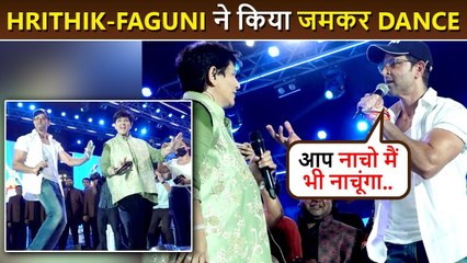 Falguni Pathak Does Ek Pal Ka Jeena Hook Step With Hrithik Roshan