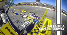 Blaney wins Stage 1 at Talladega by .009 seconds over Hamlin