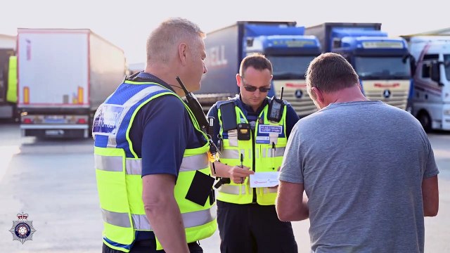 Police visit Northampton lorry park visits as part of week of action