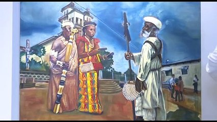 La ministre de la culture et de la Francophonie Françoise Remark  prend part à deux expositions