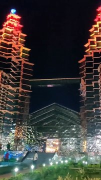 Kalyani ITI Durga Puja 2022 _ Malesiya Twin Tower Durga pandal _ Kalyani ITI more Durga pandal idol