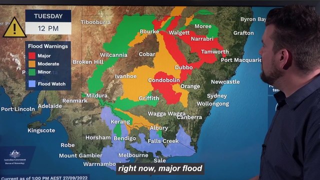 Flood risk remains for parts of NSW, Victoria | September 27, 2022 | ACM