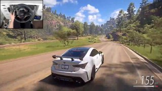 Lexus RCF - Forza Horizon 5 (Steering Wheel + Shifter) Gameplay