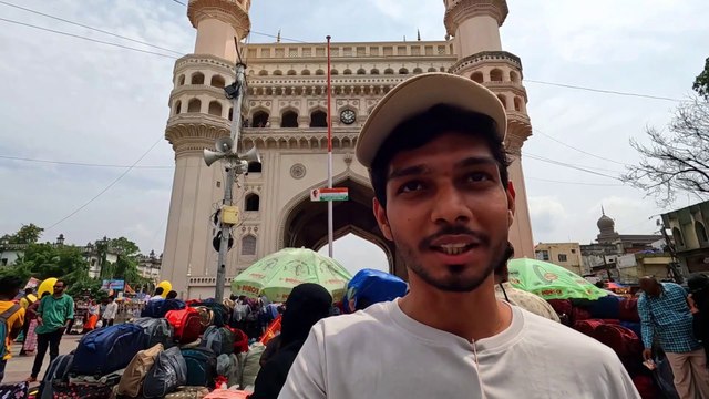 Mumbaikar's in Charminar Hyderabad No Entry In Charminar For YouTuber !! Hyderabad Tour Vlog