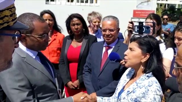 Nassimah Dindar expose à Pap Ndiaye la priorité que représente la lutte contre les violences intra-familiales