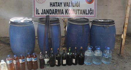 Hatay’da 4 bin 765 litre sahte içki ele geçirildi