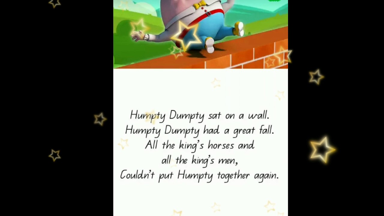 humpty dumpty sat on a wall | humpty dumpty nursery rhyme - video ...