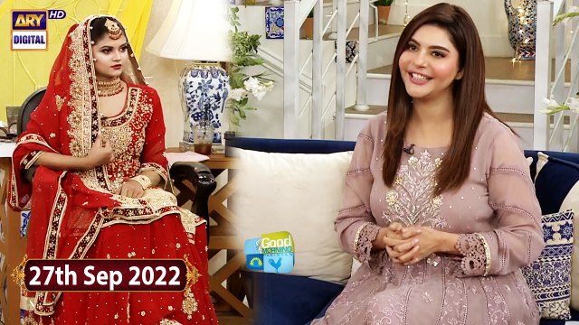 Good Morning Pakistan - Bridal Makeup - 27th September 2022 - ARY Digital