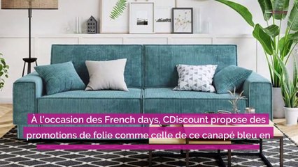 French Days : ce canapé en velours côtelé, que les influenceuses s'arrachent, passe à un prix incroyable