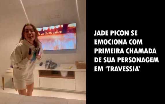 Jade Picon se emociona com primeira chamada de sua personagem em ‘Travessia’
