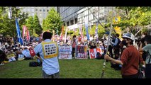 927 国葬阻止武道館へデモ