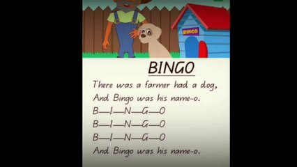 bingo was his name o | bingo nursery rhyme