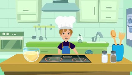 COOKING VERBS for Kids - Peel, Chop, Fry, Toast, Blend