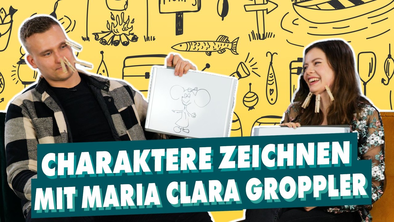 Maria clara groppler und marv damato zeichnen charaktere!